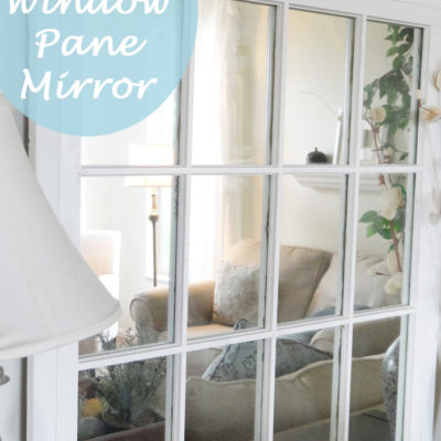 DIY Mirrored Window Pane