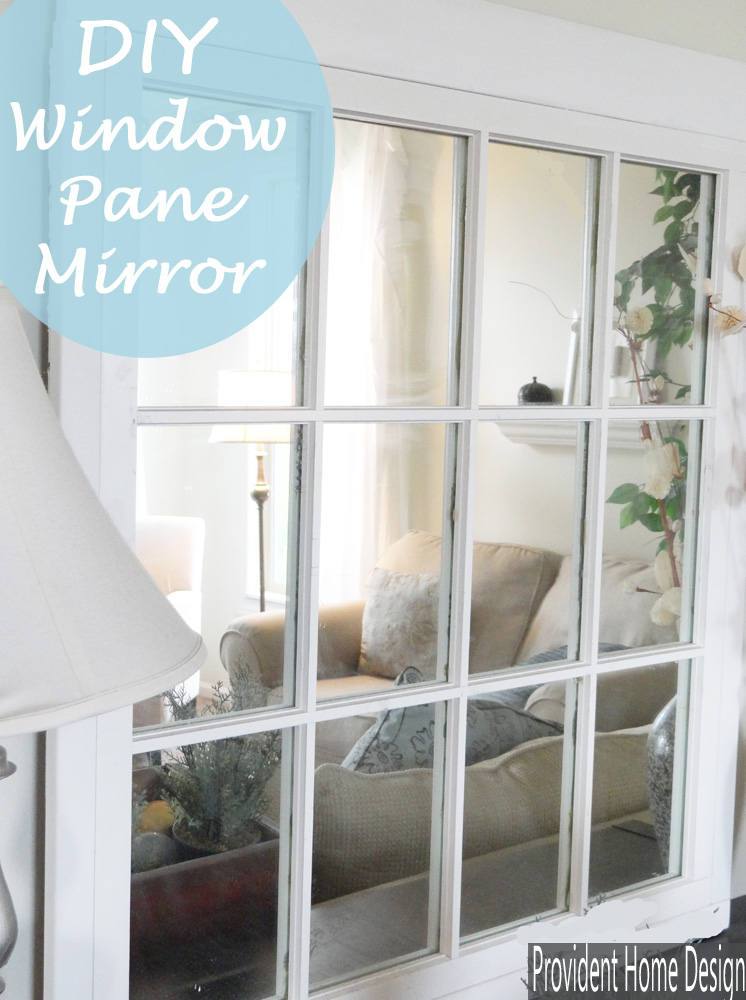 diy window pane mirror