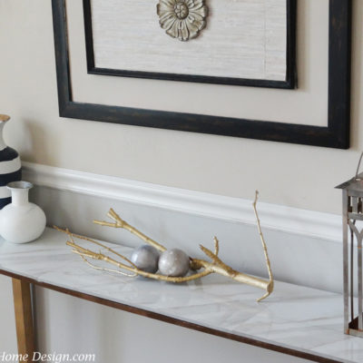 DIY Chic Marble Top Console Table