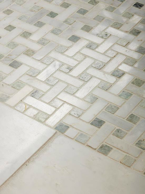 How to tile a bathroom floor (it's done!), Thrifty Decor Chick