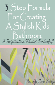 3 Elements of a stylish kids bathroom