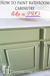 How to Paint Bathroom Cabinets