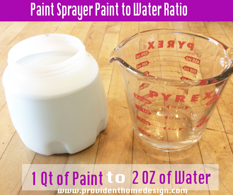 How to Use a Paint Sprayer Paint to Water Ratio