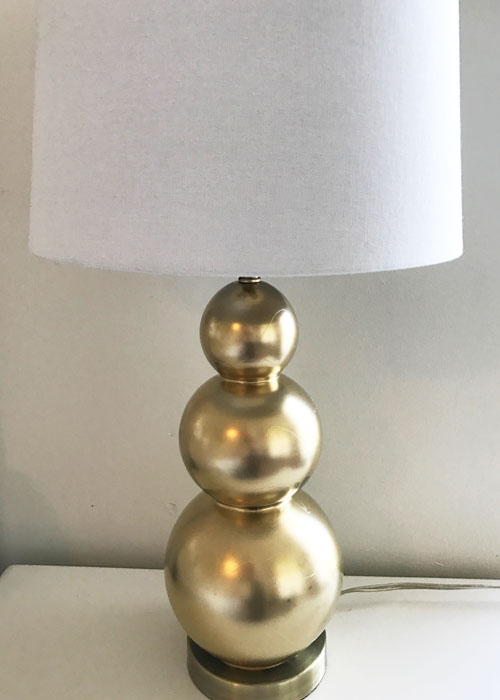 Spray Paint Lamps Gold
