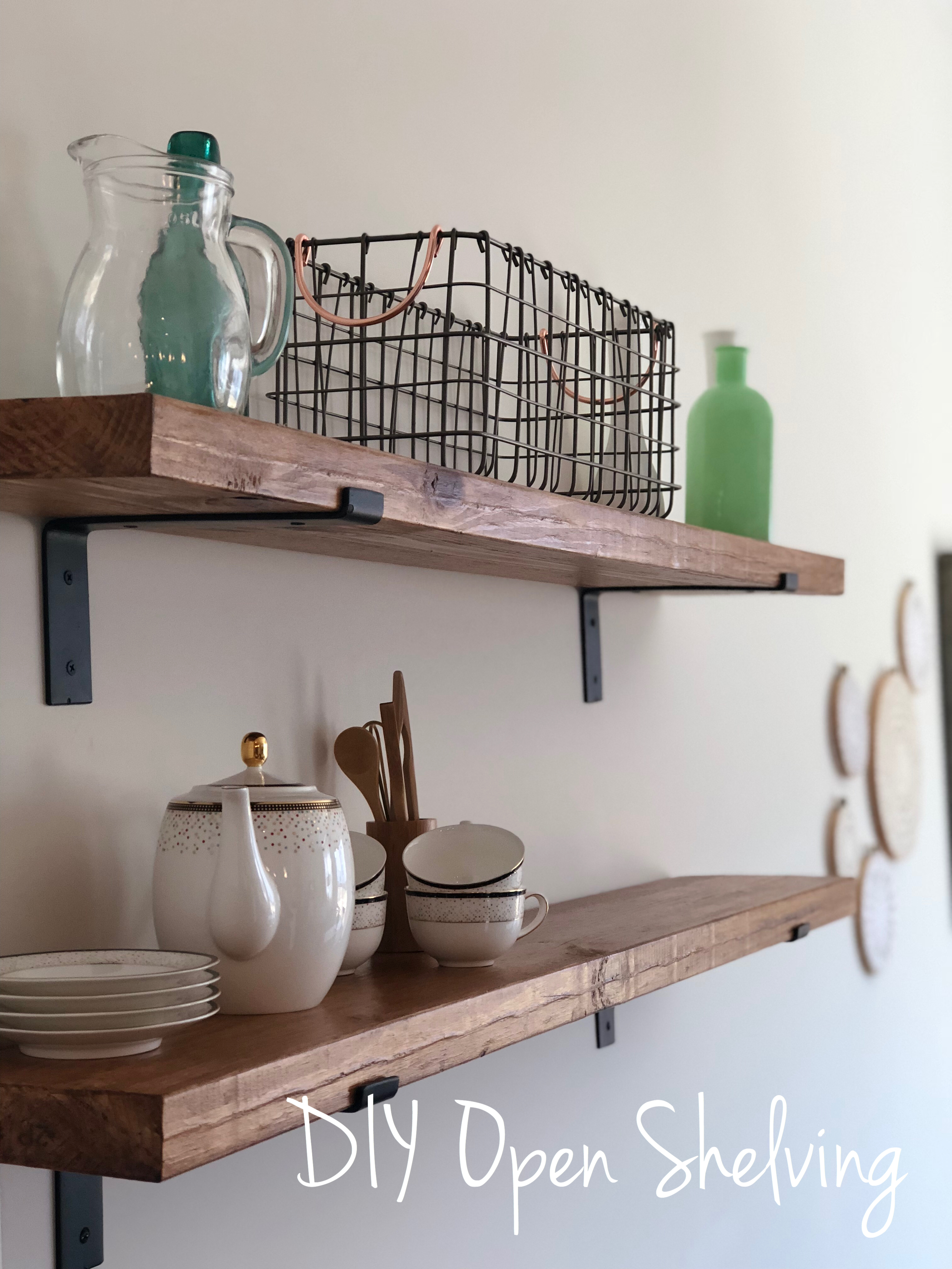 Diy Open Shelving Provident Home Design, How To Build Open Shelving In Kitchen